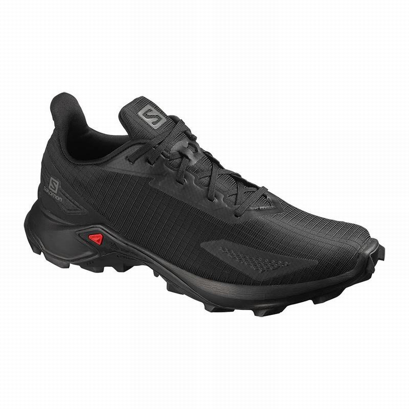 SALOMON ALPHACROSS BLAST Philippines - Men's Trail Running Shoes - Black | 703526-YSC